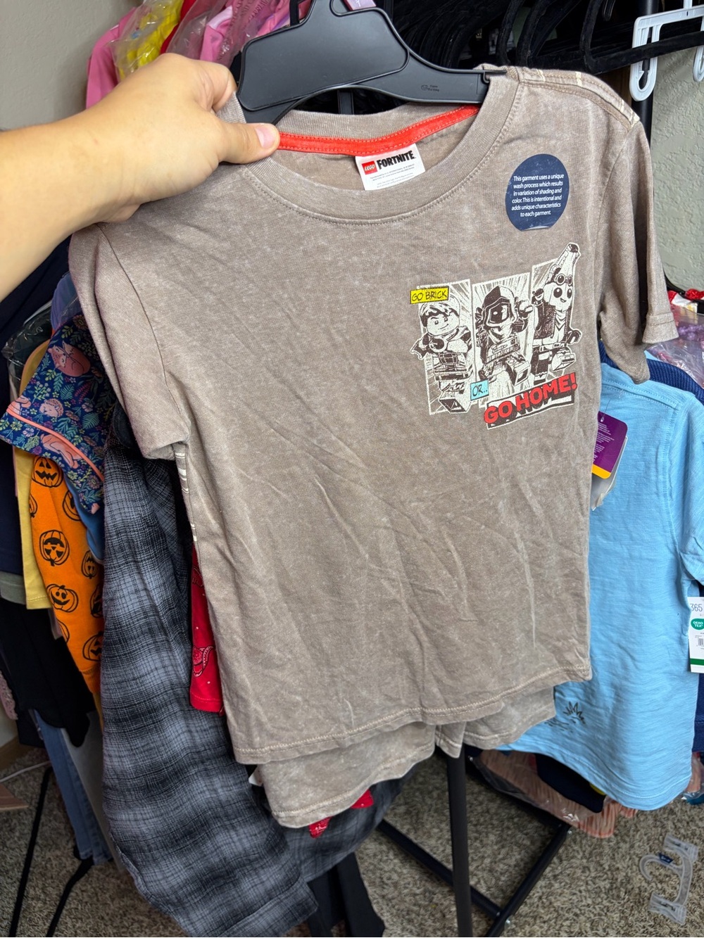 Lego Fortnite Short-Sleeve Graphic Tee in Brown
